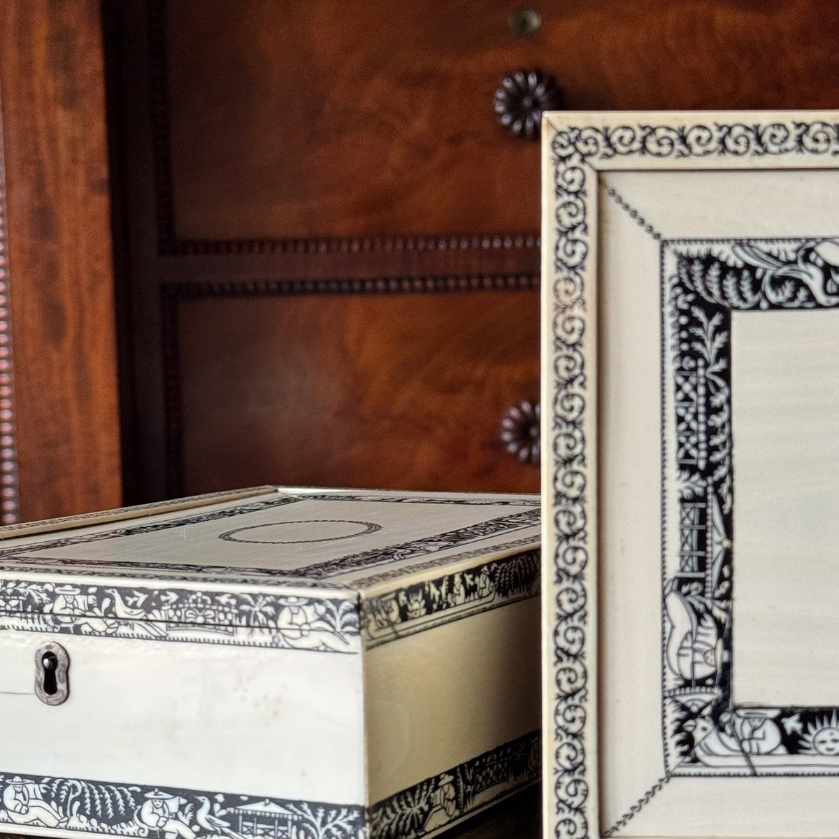 A Pair of Early 19th Century Vizagapatam Boxes