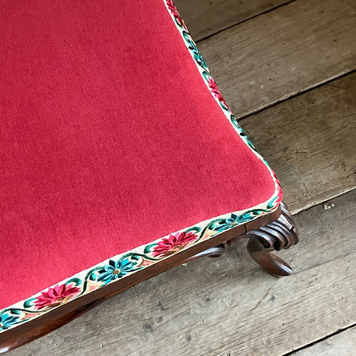 A Mid 19th Century Rosewood Centre Stool