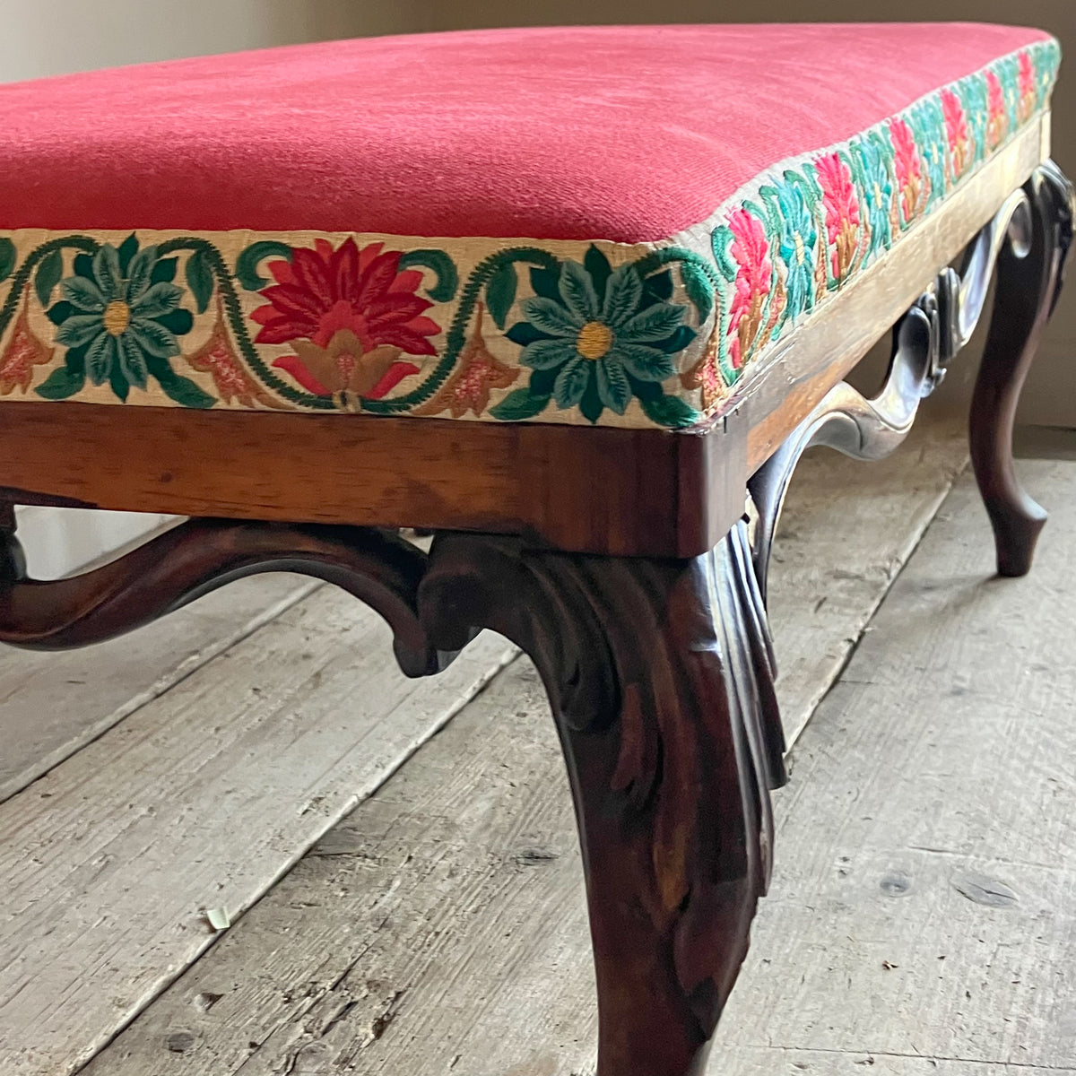 A Mid 19th Century Rosewood Centre Stool