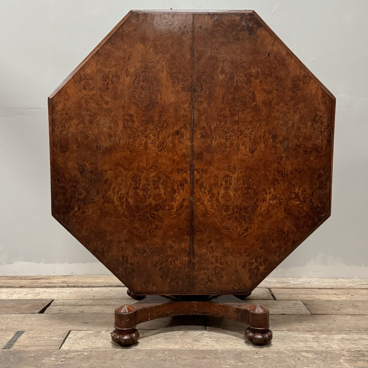 A 19th Century Burr Oak Centre Table