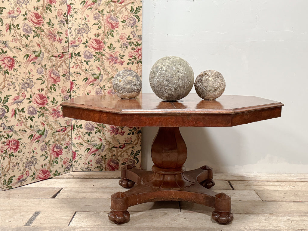A 19th Century Burr Oak Centre Table