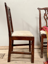 A Pair of Early George III Oak Chairs