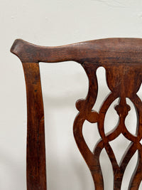 A Pair of Early George III Oak Chairs