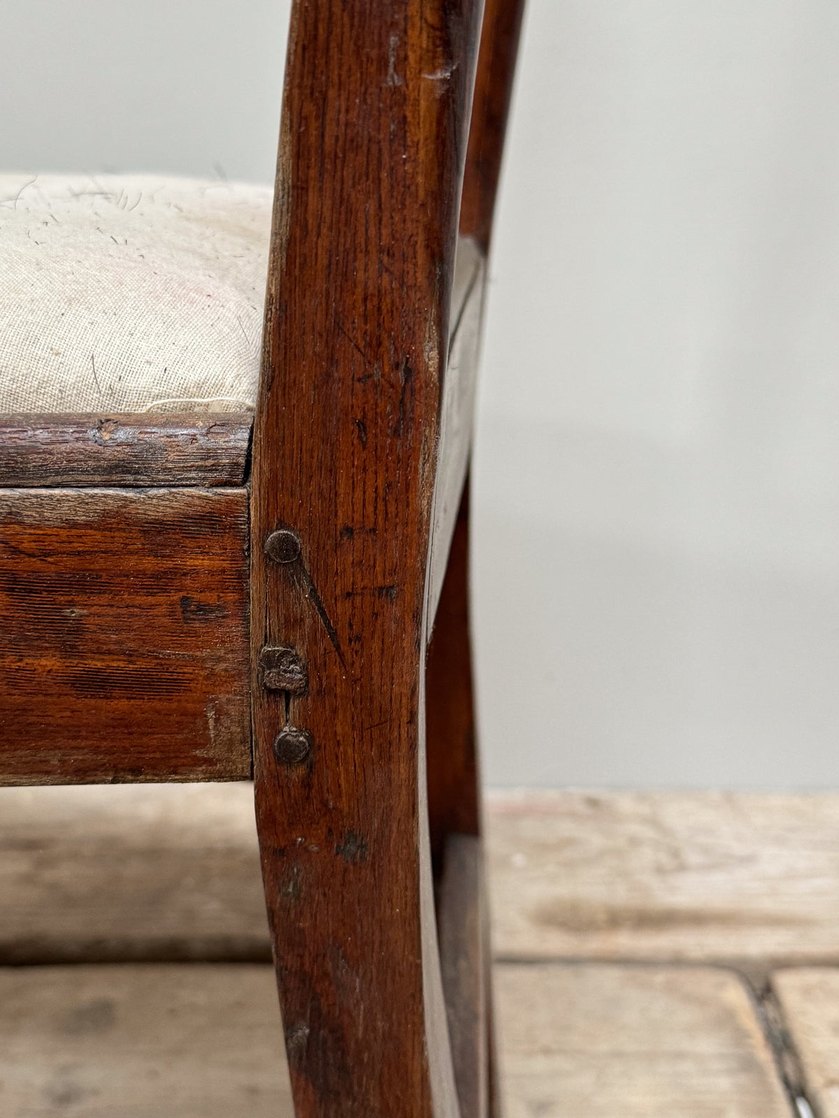 A Pair of Early George III Oak Chairs