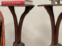 A Pair of 19th Century Tramp Art Stands