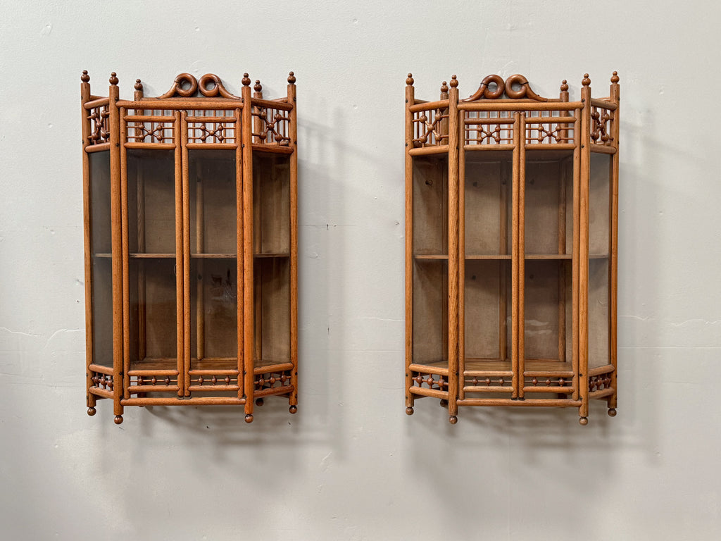 A Pair of Late 19th Century Liberty Wall Cabinets