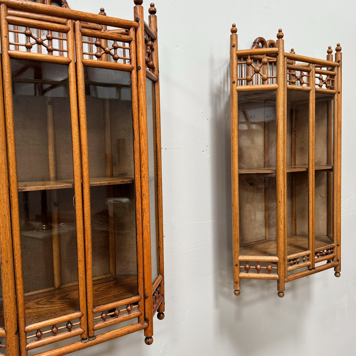 A Pair of Late 19th Century Liberty Wall Cabinets