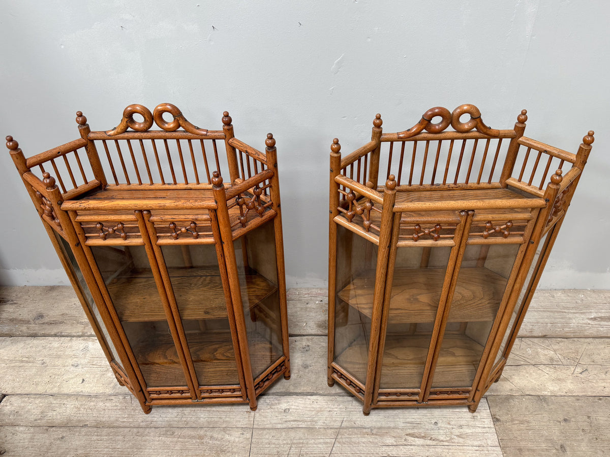 A Pair of Late 19th Century Liberty Wall Cabinets