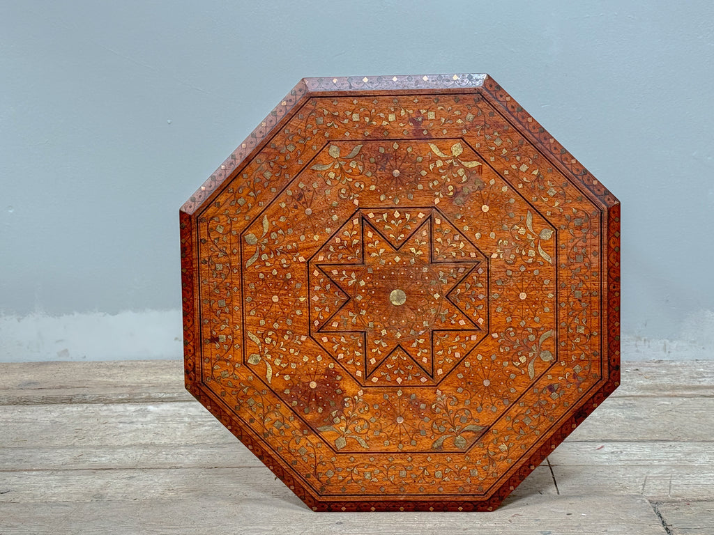 A Late 19th Century Inlaid Indian Table