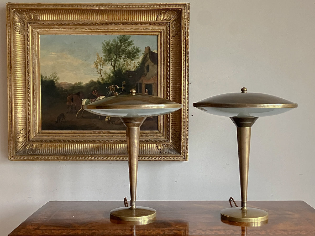 Mid Century Fontana Arte Style Lamps