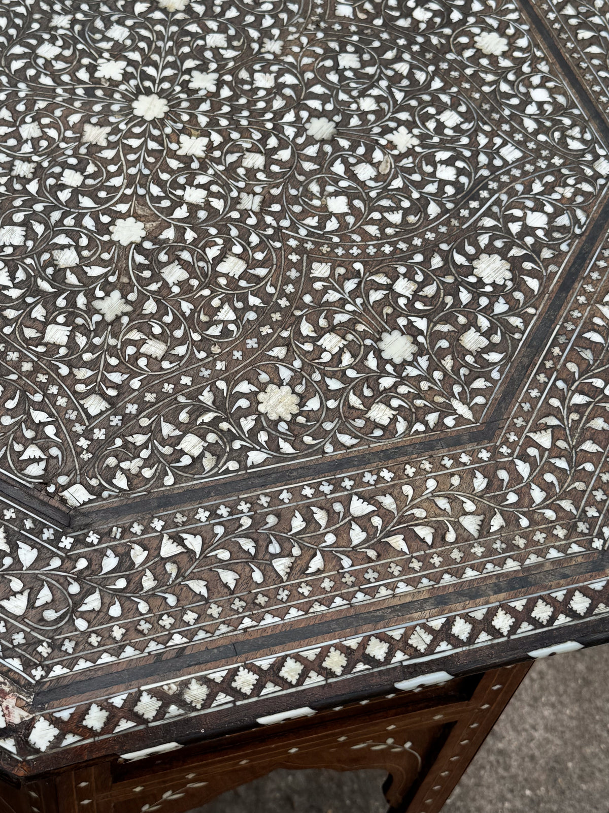 A Superb Mid 19th Century Hoshiarpur Inlaid Table