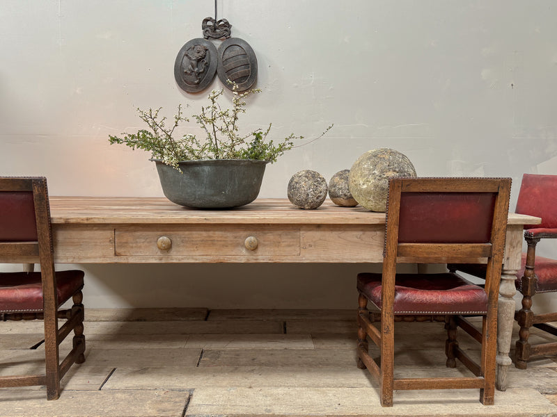 A Huge 19th Century Pine Farmhouse Table