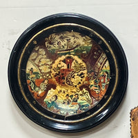 An Early 20th Century Enamel Painted Framed Plate