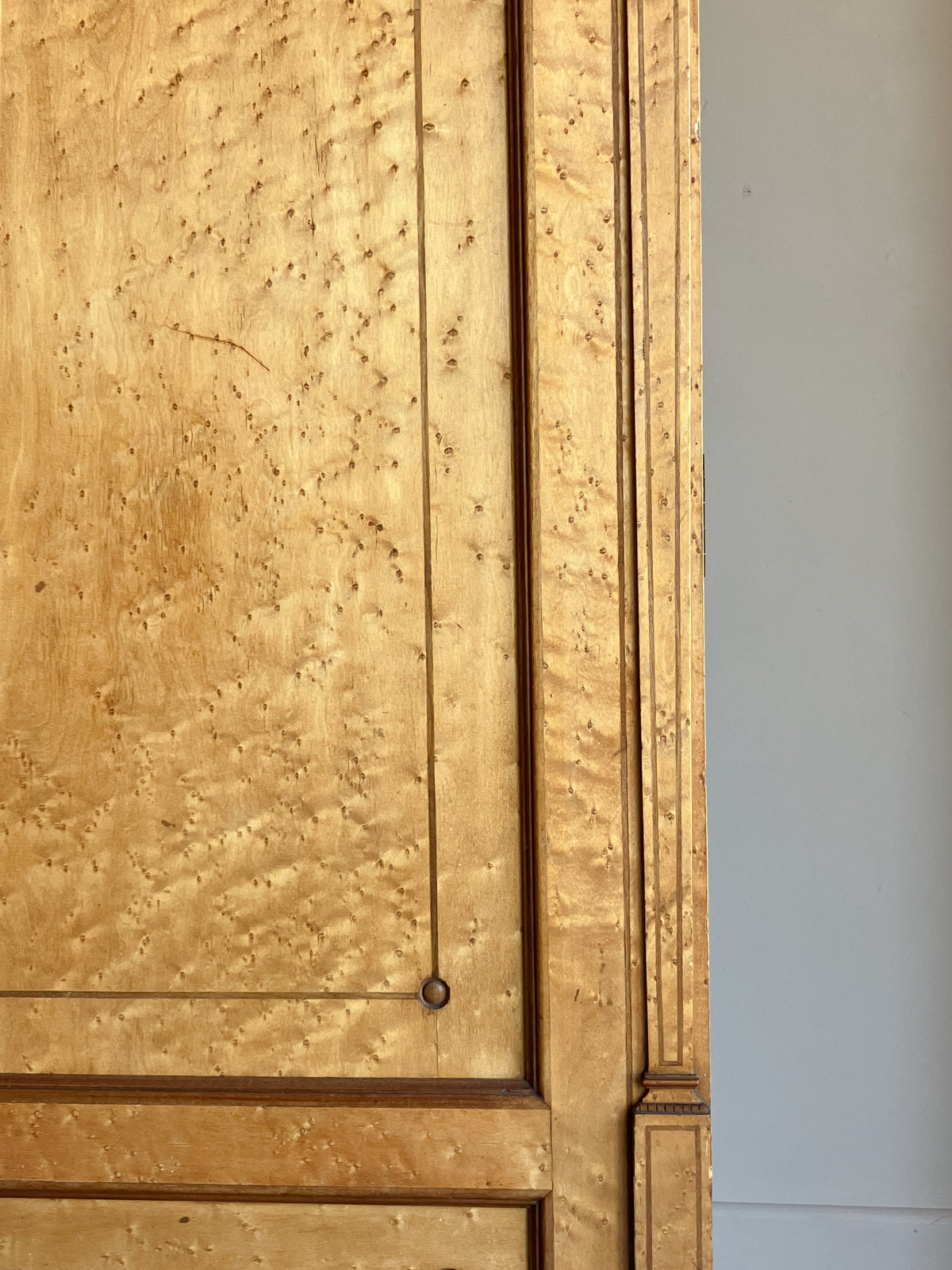 A Late 19th Century Birds Eye Maple Wardrobe by Gillows