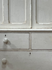 A Mid 19th Century Painted Pine Housekeepers Cupboard