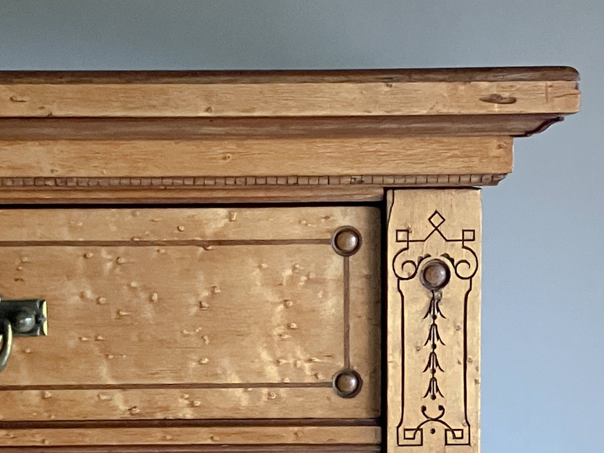 A Late 19th Century Birds Eye Maple Wardrobe by Gillows