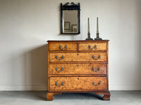 A George II Burr Oak Chest of Drawers