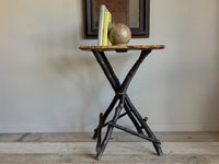 A 19th Century Twig and Bamboo Tripod Table