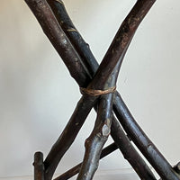 A 19th Century Twig and Bamboo Tripod Table