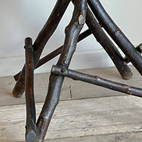 A 19th Century Twig and Bamboo Tripod Table