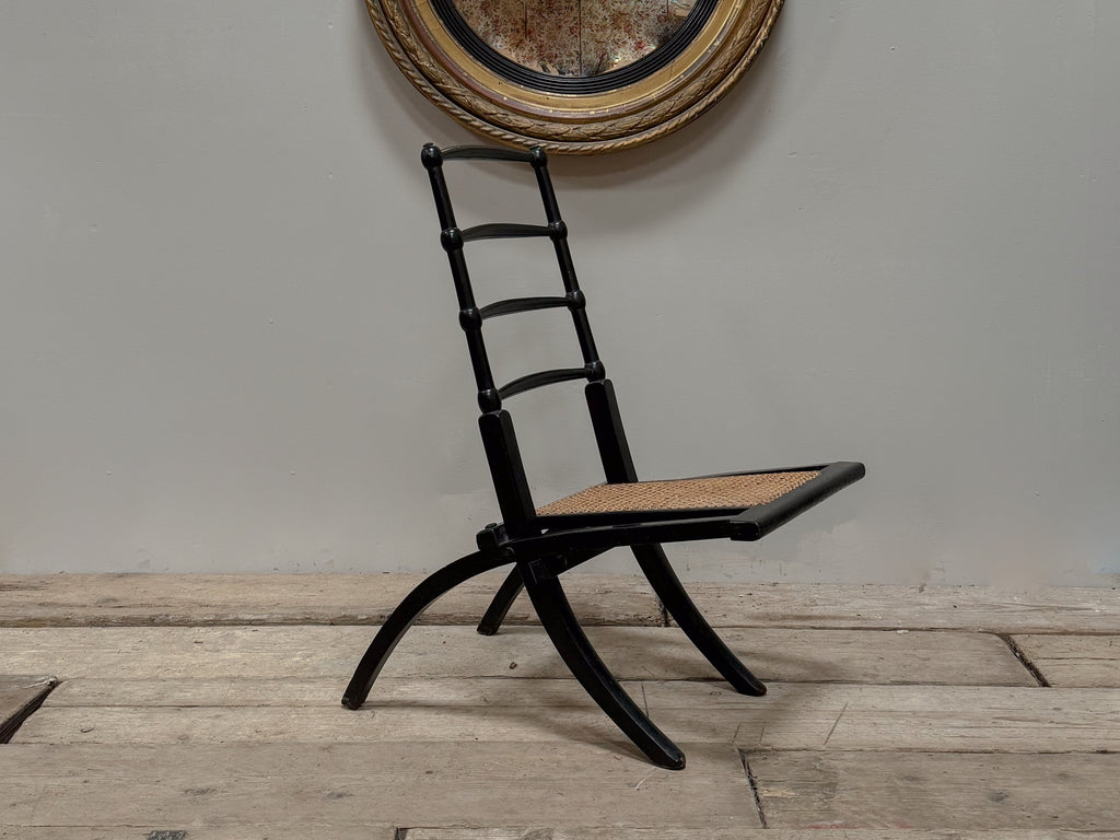 An Aesthetic Movement Folding Chair