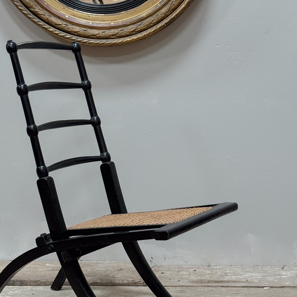 An Aesthetic Movement Folding Chair