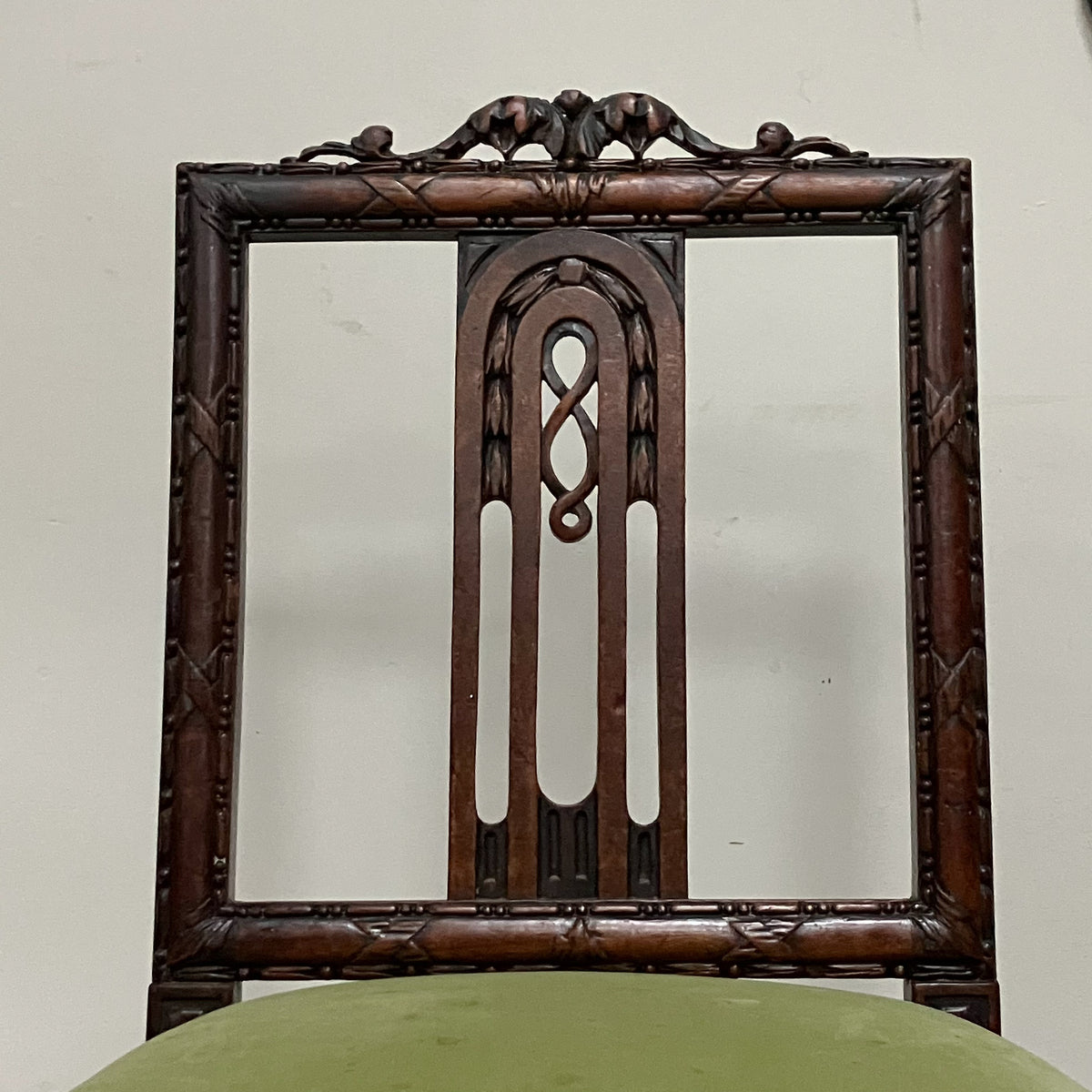 A Set of Six 18th Century Continental Mahogany Chairs