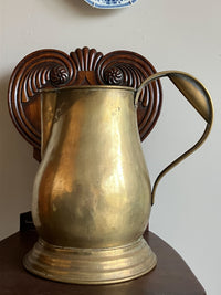 A Large Late 18th Century Brass Ale Jug