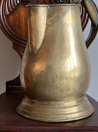 A Large Late 18th Century Brass Ale Jug