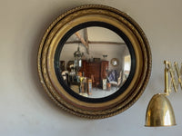 A Regency Giltwood Convex Mirror