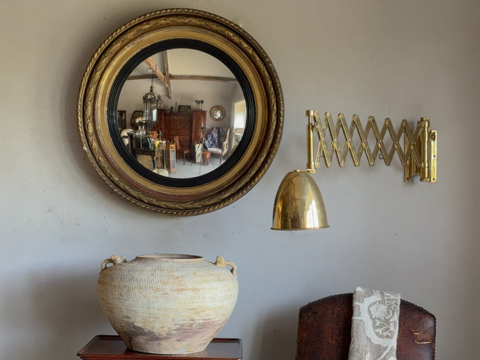 A Regency Giltwood Convex Mirror