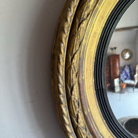 A Regency Giltwood Convex Mirror