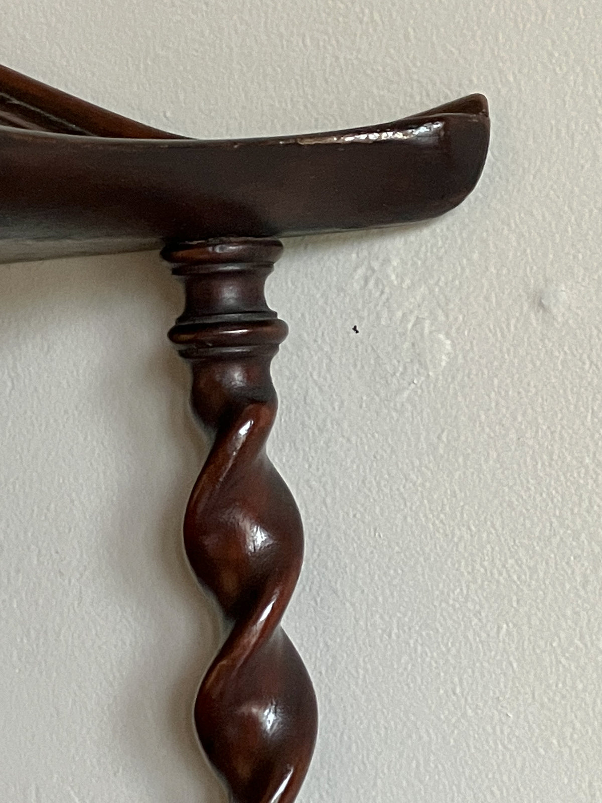 A George III Mahogany Corner Shelf