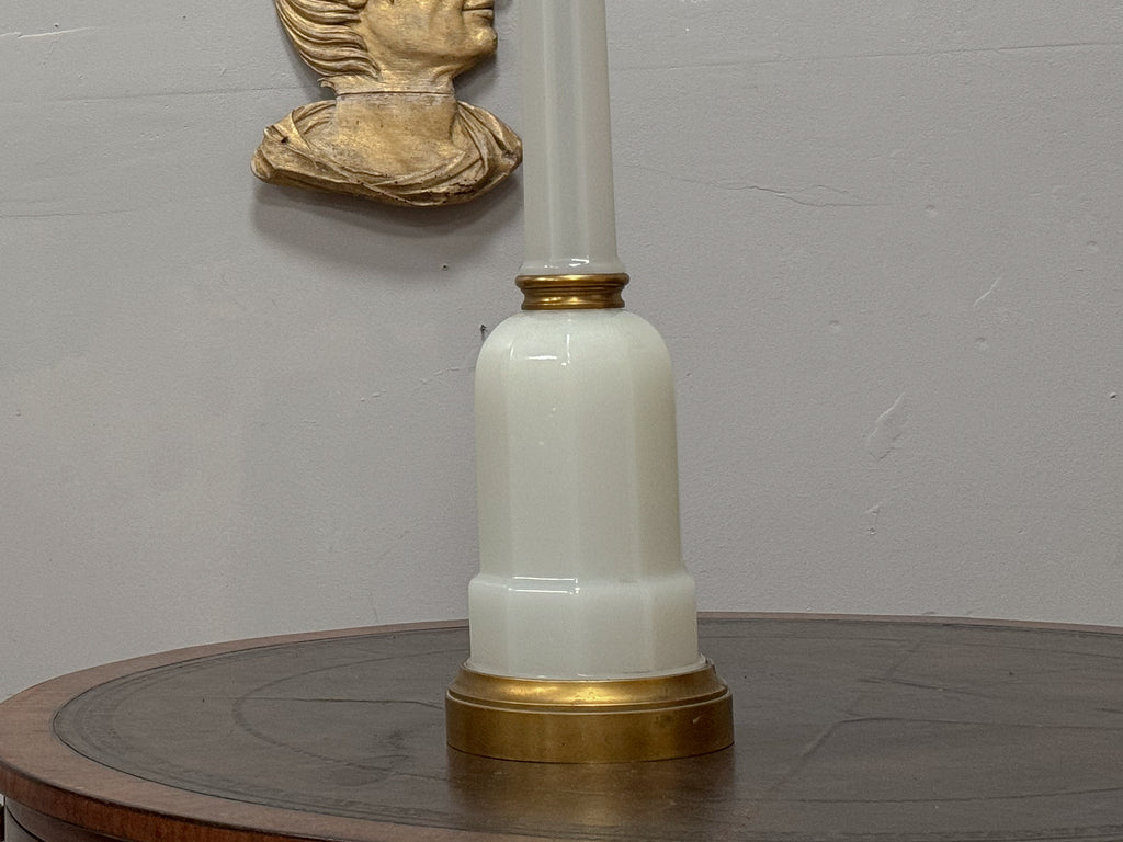 Mid 20th Century Opaline Glass Lamp