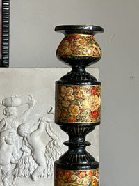 A Pair of Early 20th Century Kashmiri Candlesticks