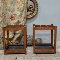 A Pair of Mid 19th Century Oak Stick Stands