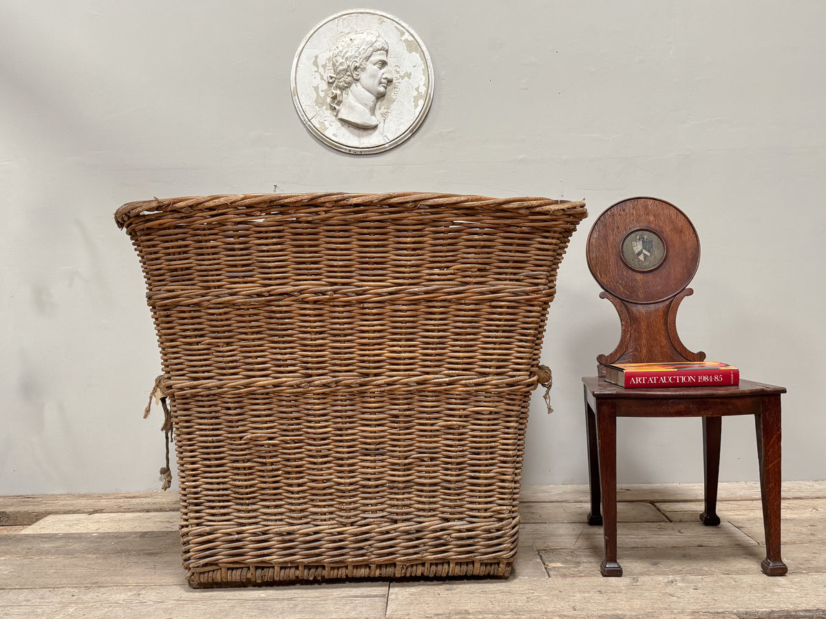 A Huge Early 20th Century Wicker Basket