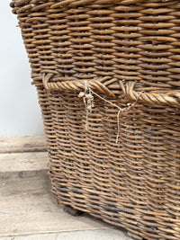 A Huge Early 20th Century Wicker Basket