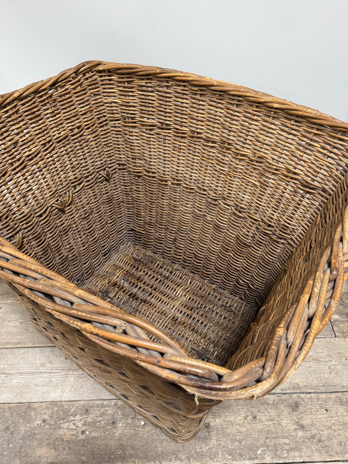 A Huge Early 20th Century Wicker Basket