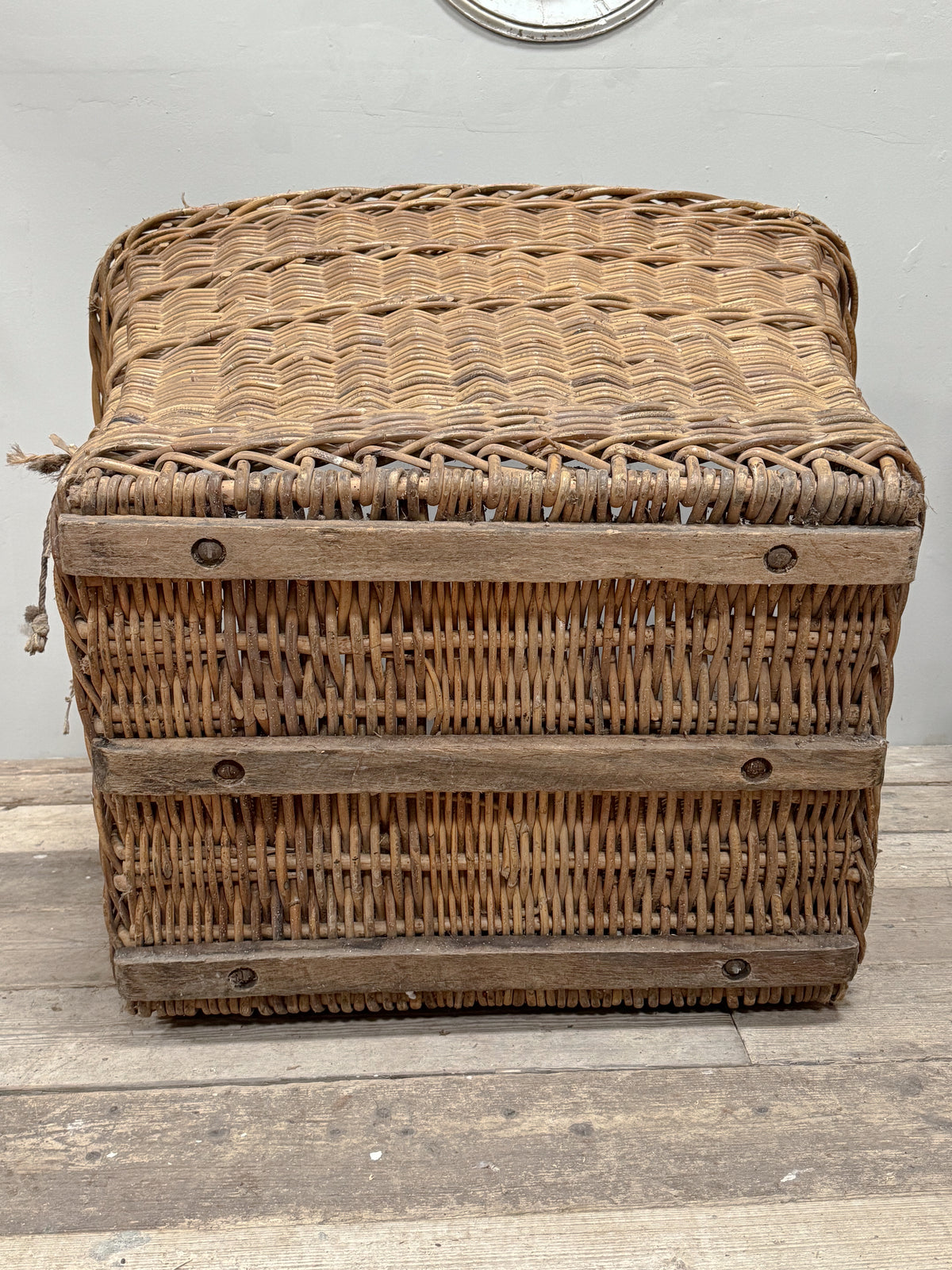 A Huge Early 20th Century Wicker Basket