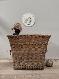 A Huge Early 20th Century Wicker Basket