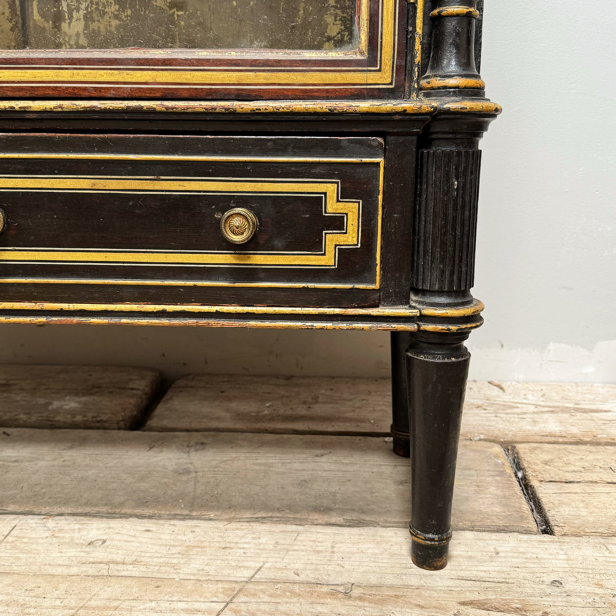 A Late Regency Painted Cabinet