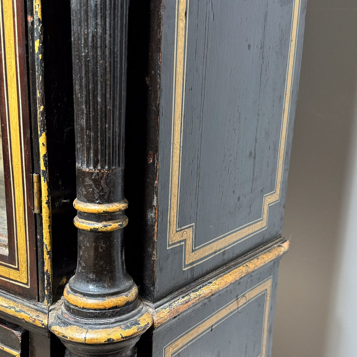 A Late Regency Painted Cabinet