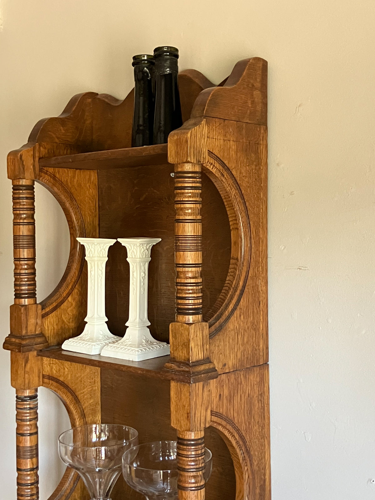 Late 19th Century Oak Hanging Shelves