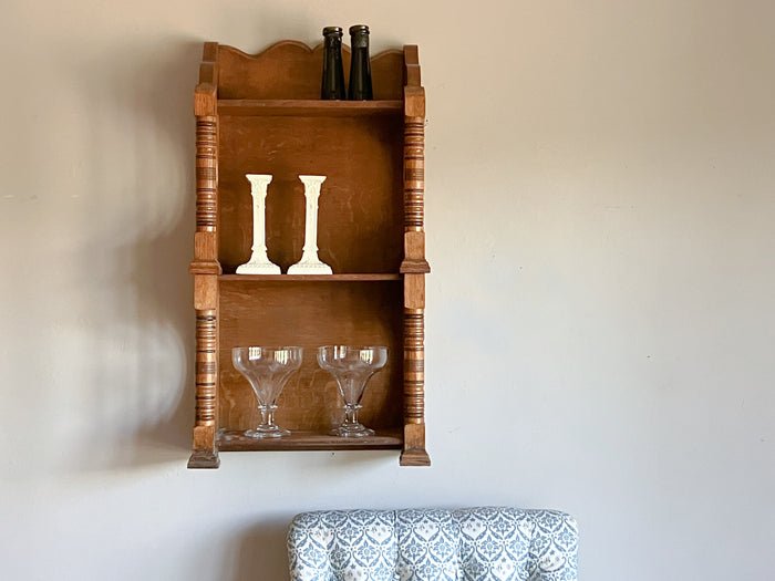 Late 19th Century Oak Hanging Shelves