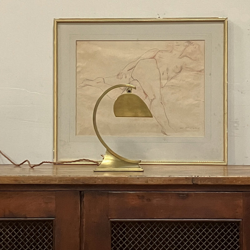 An Early 20th Century Brass GEC Desk Lamp