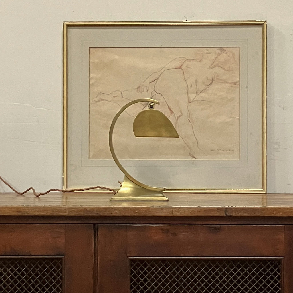An Early 20th Century Brass GEC Desk Lamp
