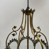 A 19th Century Hexagonal Brass Lantern