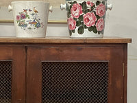 A 19th Century Pine Grill Fronted Cabinet