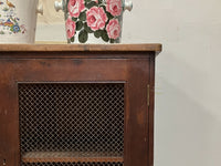 A 19th Century Pine Grill Fronted Cabinet